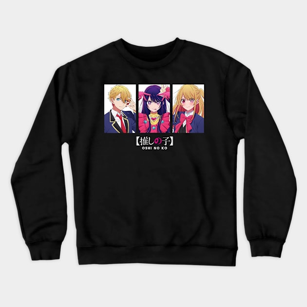 Oshi No Ko Squads Crewneck Sweatshirt by Shelter Art Space